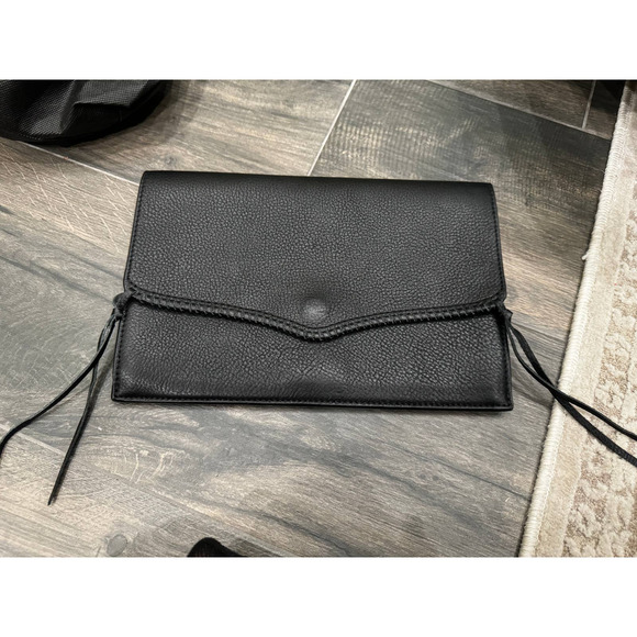 Rebecca Minkoff Handbags - Rebecca Minkoff Black Clutch with Tassels